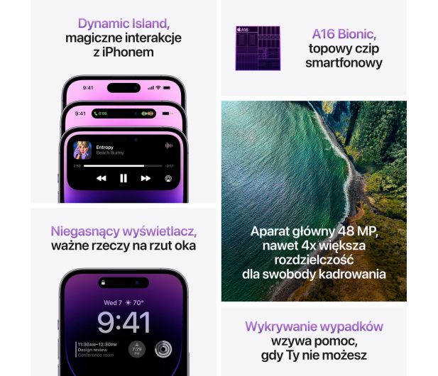 Apple iPhone 14 Pro 128GB Deep Purple - 1070886 - zdjęcie 8